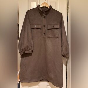 GAP Women's Brown Long Sleeve Dress